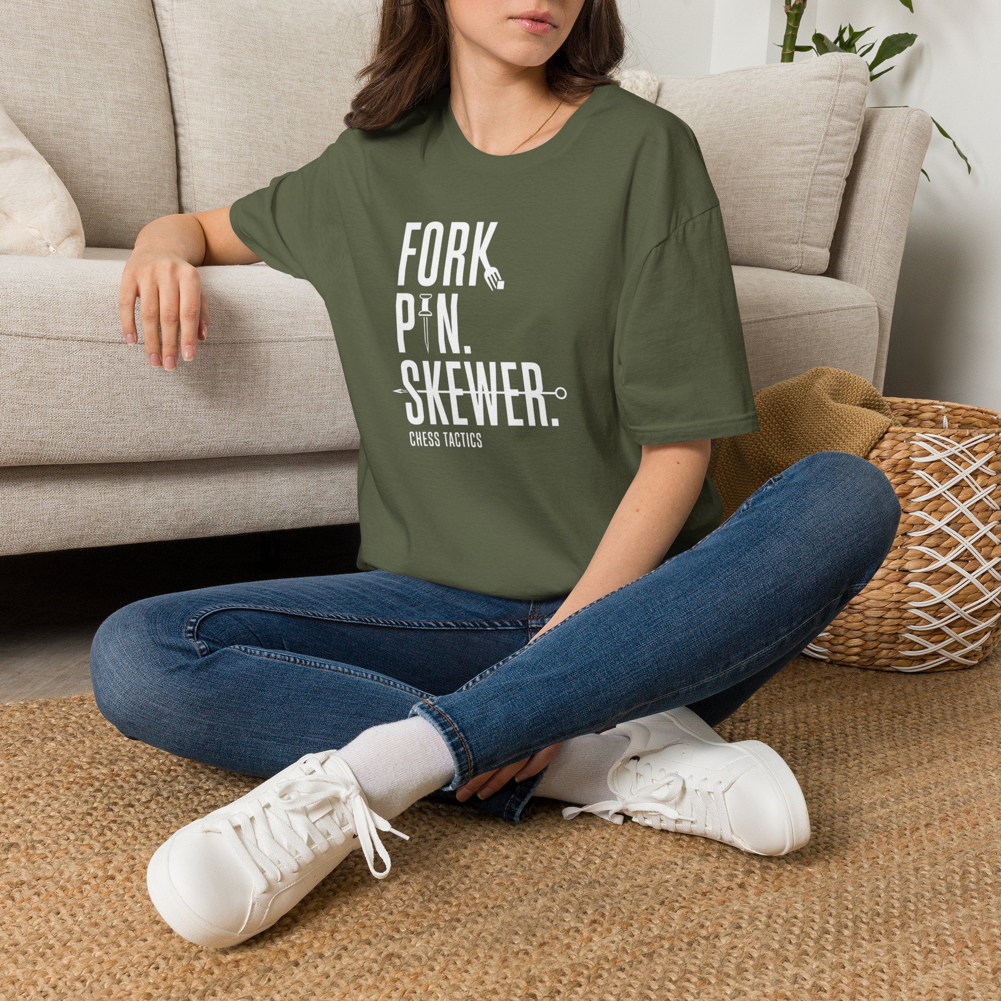 T-Shirt — 'Fork. Pin. Skewer.' Chef Tools Graphic Tee