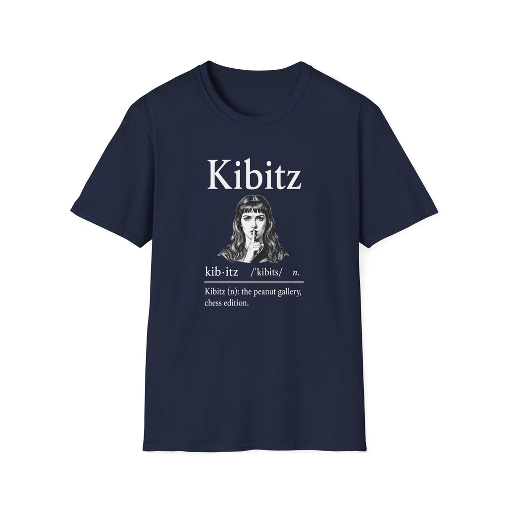 Kibitz Vintage Graphic T-Shirt — Funny Shh Finger Design