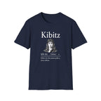 Kibitz Vintage Graphic T-Shirt — Funny Shh Finger Design