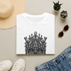 Skull Crown T-Shirt — 'Every King Falls' Gothic Chess Skull Tee
