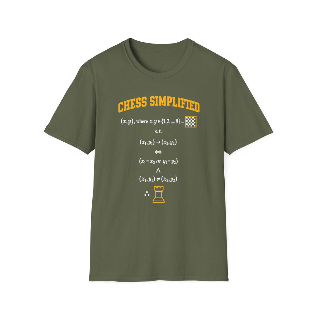 Chess Simplified T-Shirt — Math & Strategy Chess Humor Tee