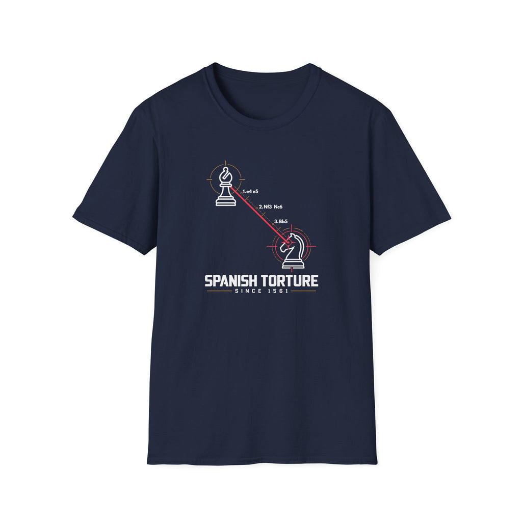 Chess 'Spanish Torture' T-Shirt — Opening Trap Diagram Tee