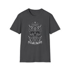 Skull Crown T-Shirt — 'Every King Falls' Gothic Chess Skull Tee