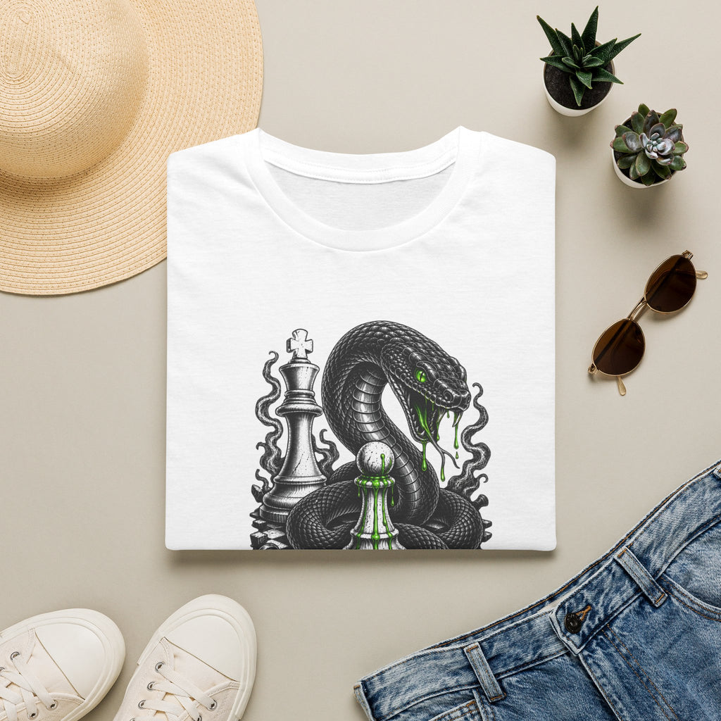 Snake Chess T-Shirt — Green Venom Chess Piece Graphic Tee