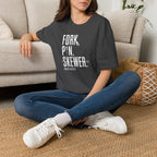 T-Shirt — 'Fork. Pin. Skewer.' Chef Tools Graphic Tee