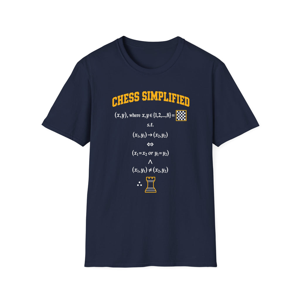 Chess Simplified T-Shirt — Math & Strategy Chess Humor Tee