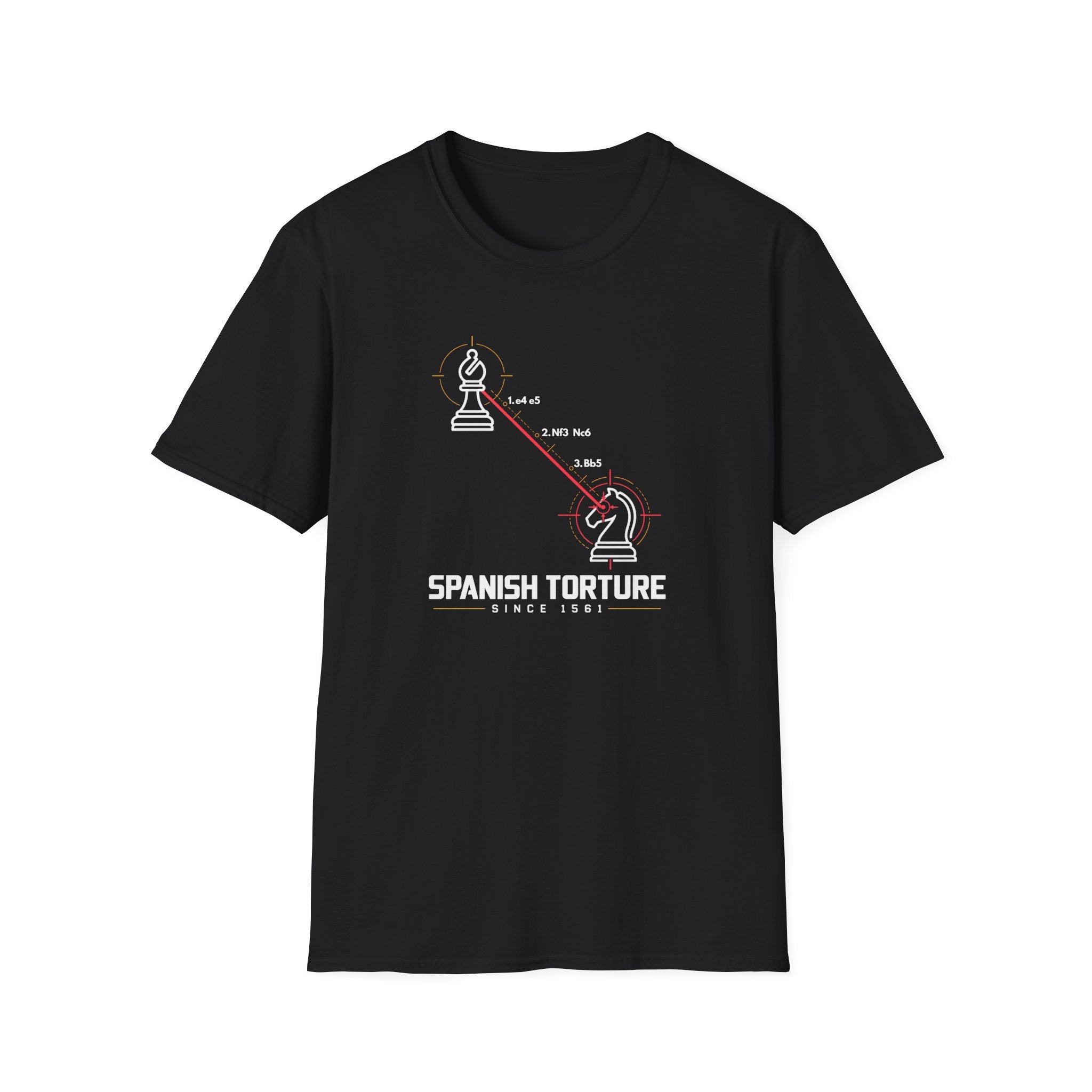 Chess 'Spanish Torture' T-Shirt — Opening Trap Diagram Tee