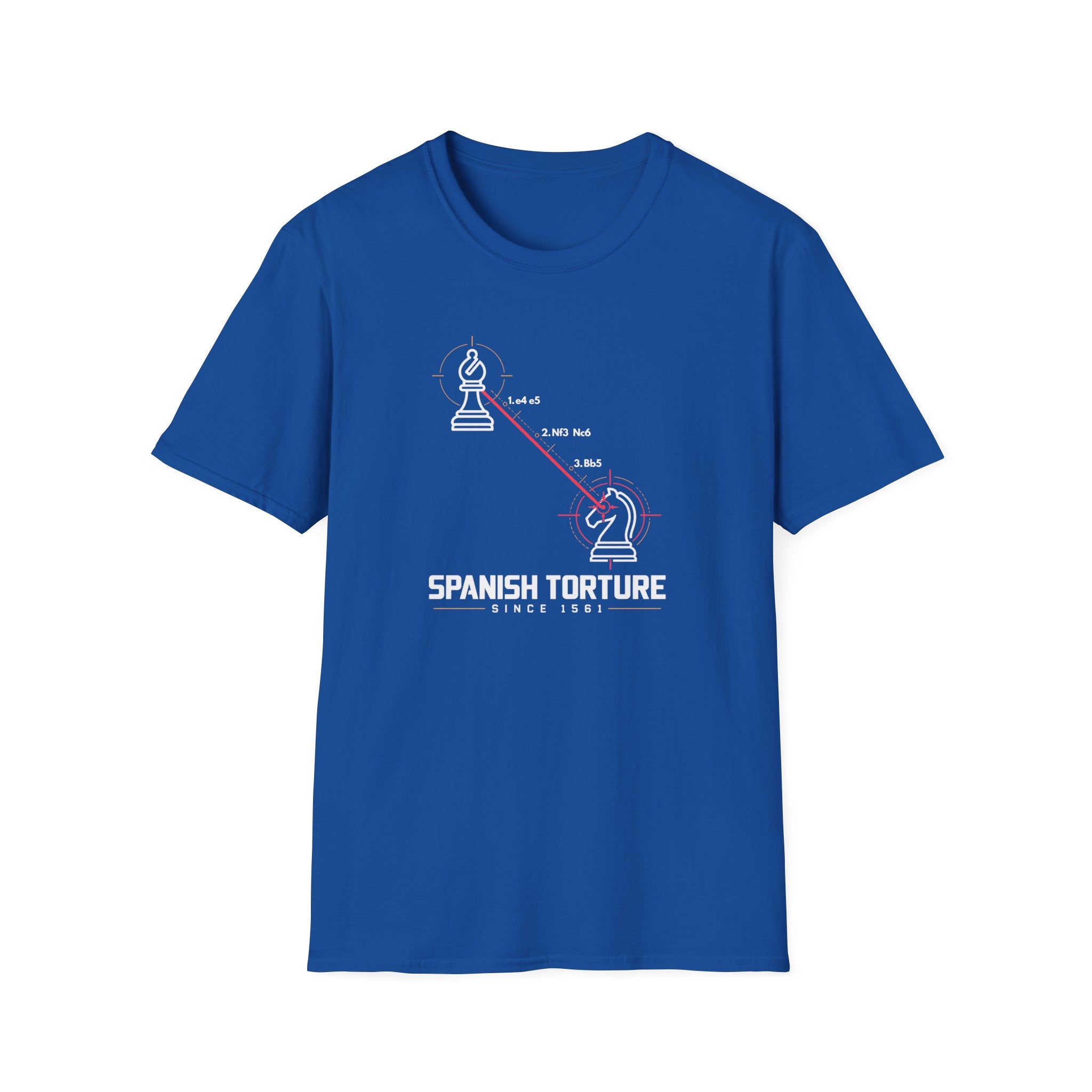 Chess 'Spanish Torture' T-Shirt — Opening Trap Diagram Tee