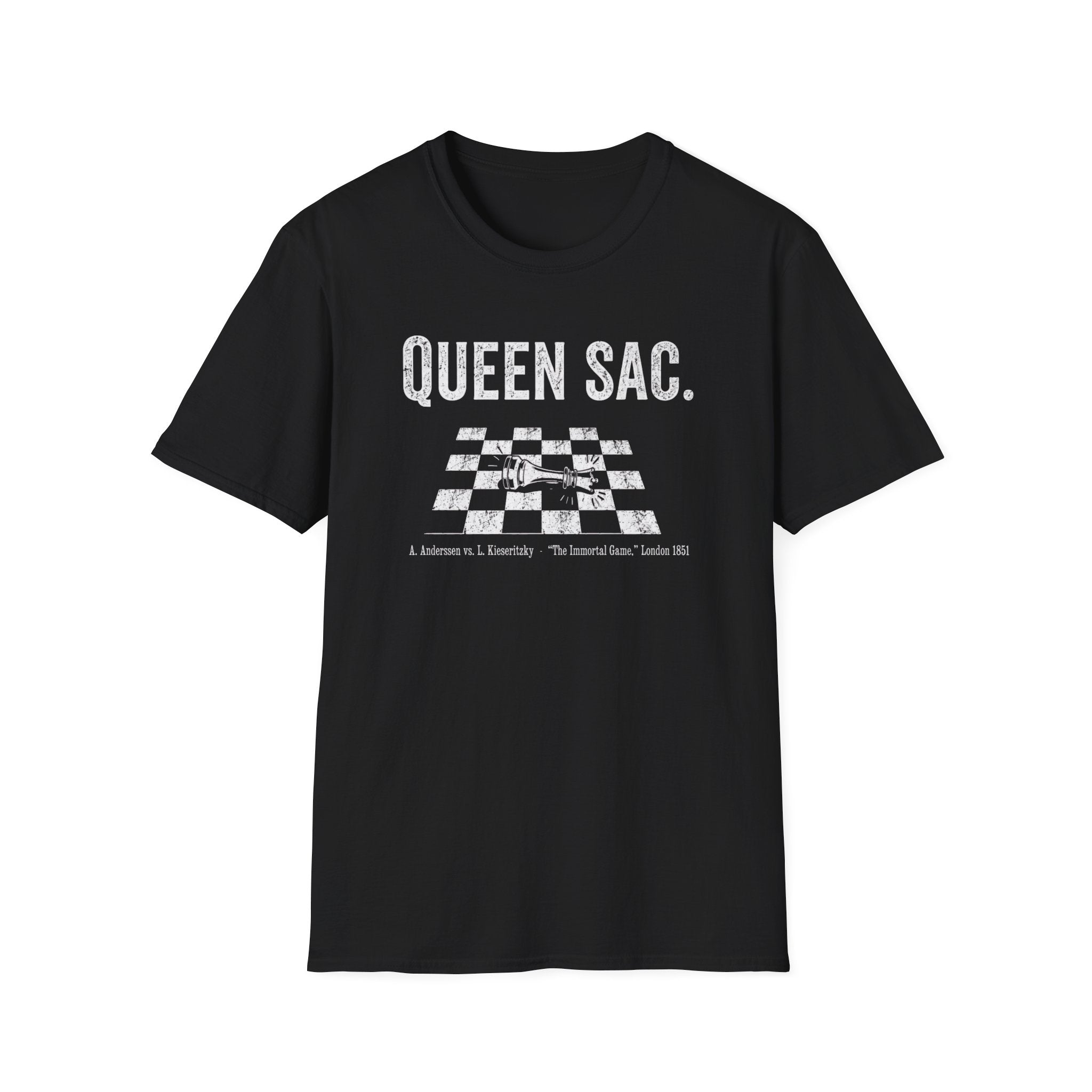 Queen Sac T‑Shirt — Chess Queen Shirt for Players & Fans