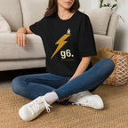 Lightning Bolt Graphic T‑Shirt — Retro 96 Design