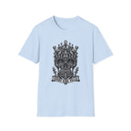 Skull Crown T-Shirt — 'Every King Falls' Gothic Chess Skull Tee