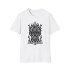 Skull Crown T-Shirt — 'Every King Falls' Gothic Chess Skull Tee