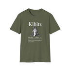 Kibitz Vintage Graphic T-Shirt — Funny Shh Finger Design