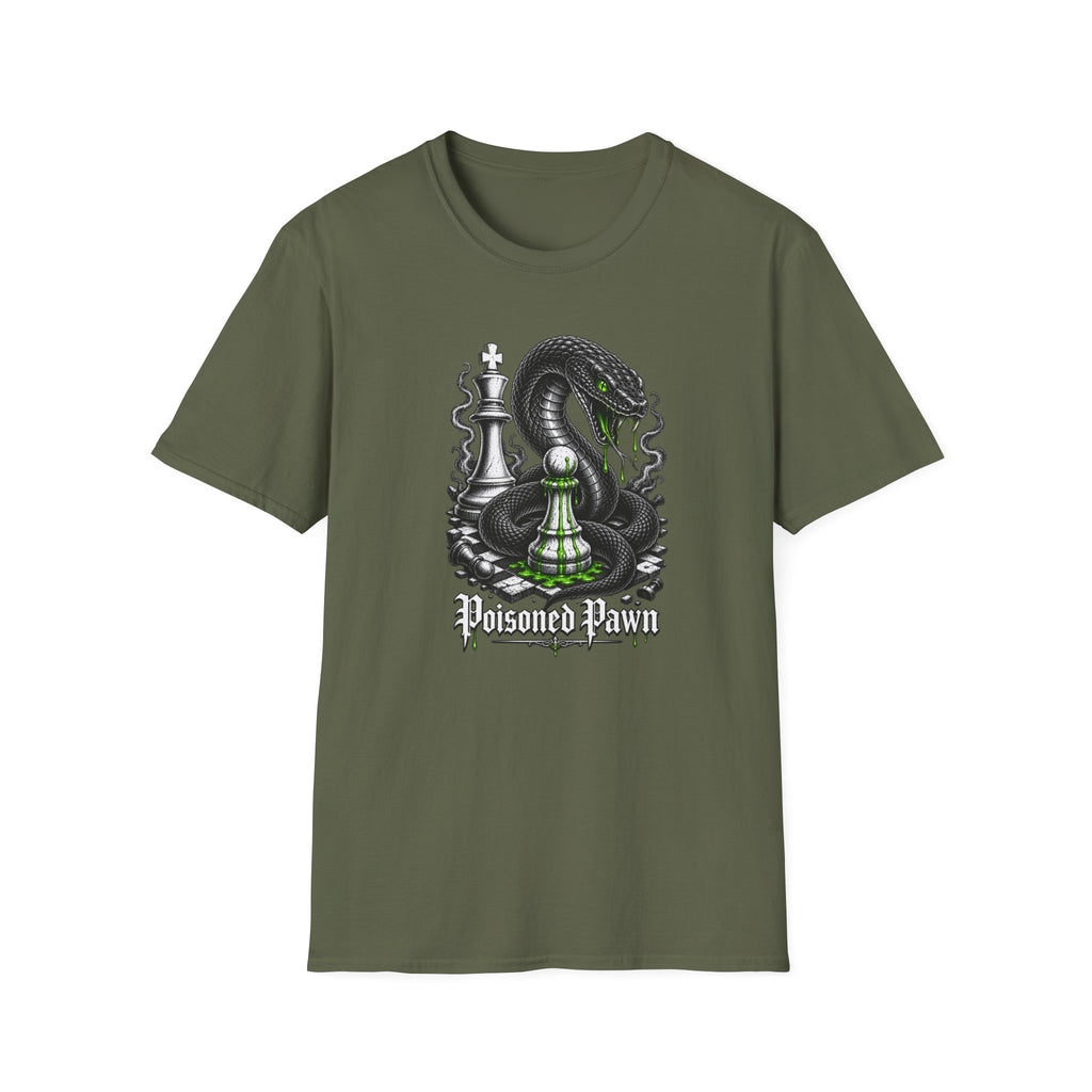Snake Chess T-Shirt — Green Venom Chess Piece Graphic Tee