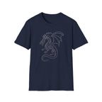 Dragon Typography T-Shirt — Word Art Dragon Graphic Tee